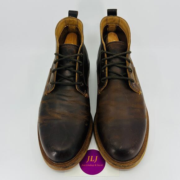 Clarks Men\'s Foxwell Mid Beeswax Leather Lace Up Chukka Boots Size 8.5 main image 9